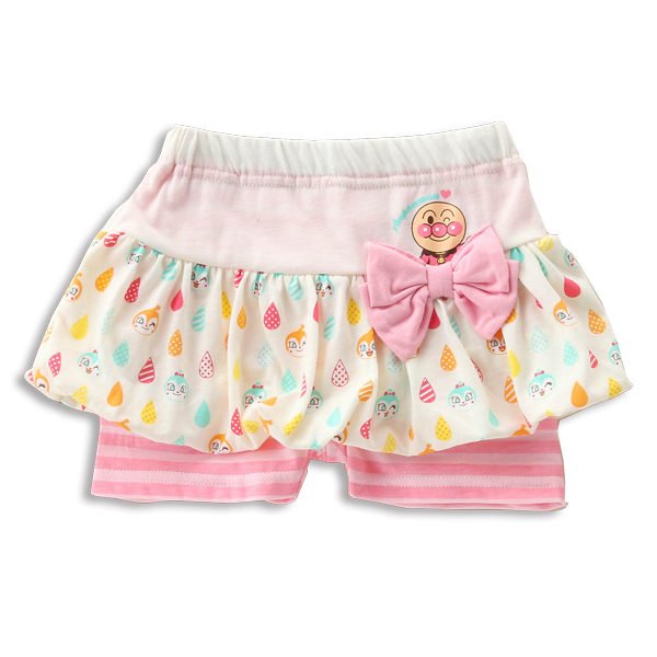 麵包超人 雨滴燈籠短內搭褲 - 粉(80cm)