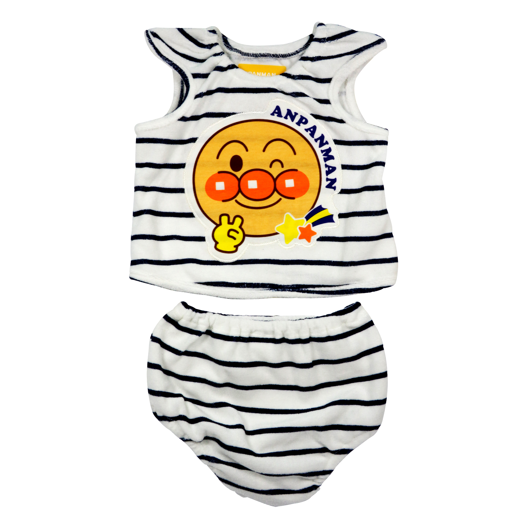 麵包超人 兩件式寶寶衣 - 深藍(70cm)