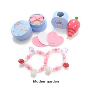 Mother Garden木製家家酒玩具第一品牌 化妝組 藍 眼影盤、粉底