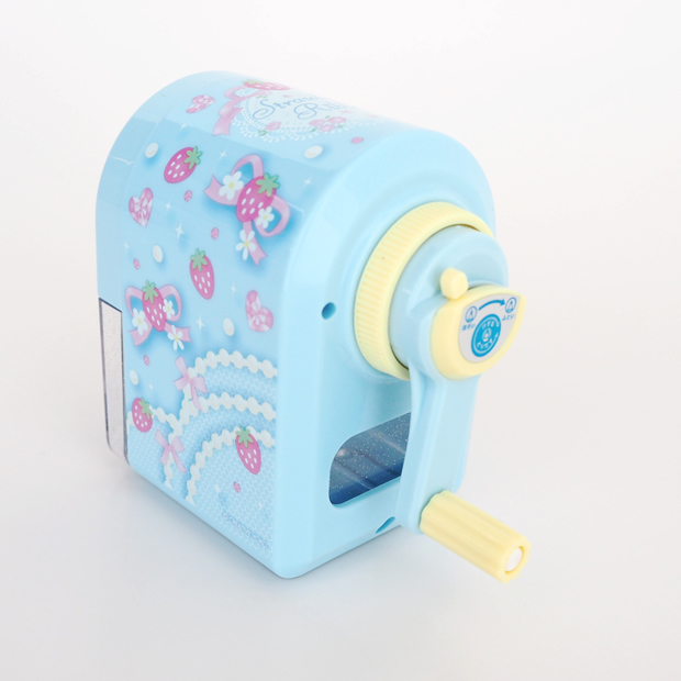 Mother Garden削鉛筆機-手動 草莓蝴蝶結 藍