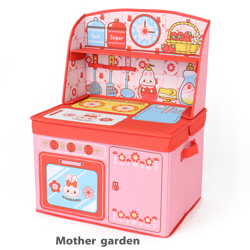 Usamomo 萌兔桃桃 家家酒玩具 小花摺疊廚房