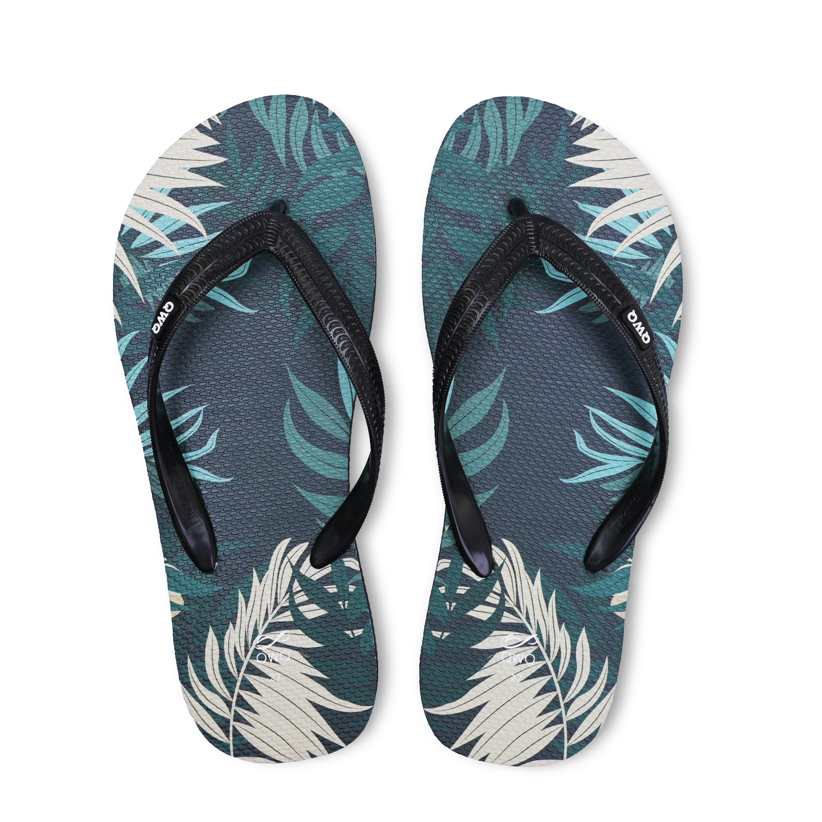 重慶森林 黑色 插圖男款夾腳拖鞋 Joyful 就苡系列