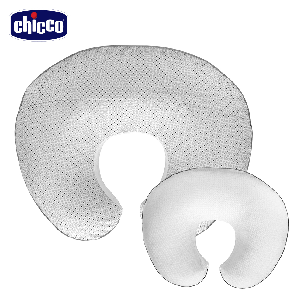 Boppy雙面多功能授乳枕-針織/黑點