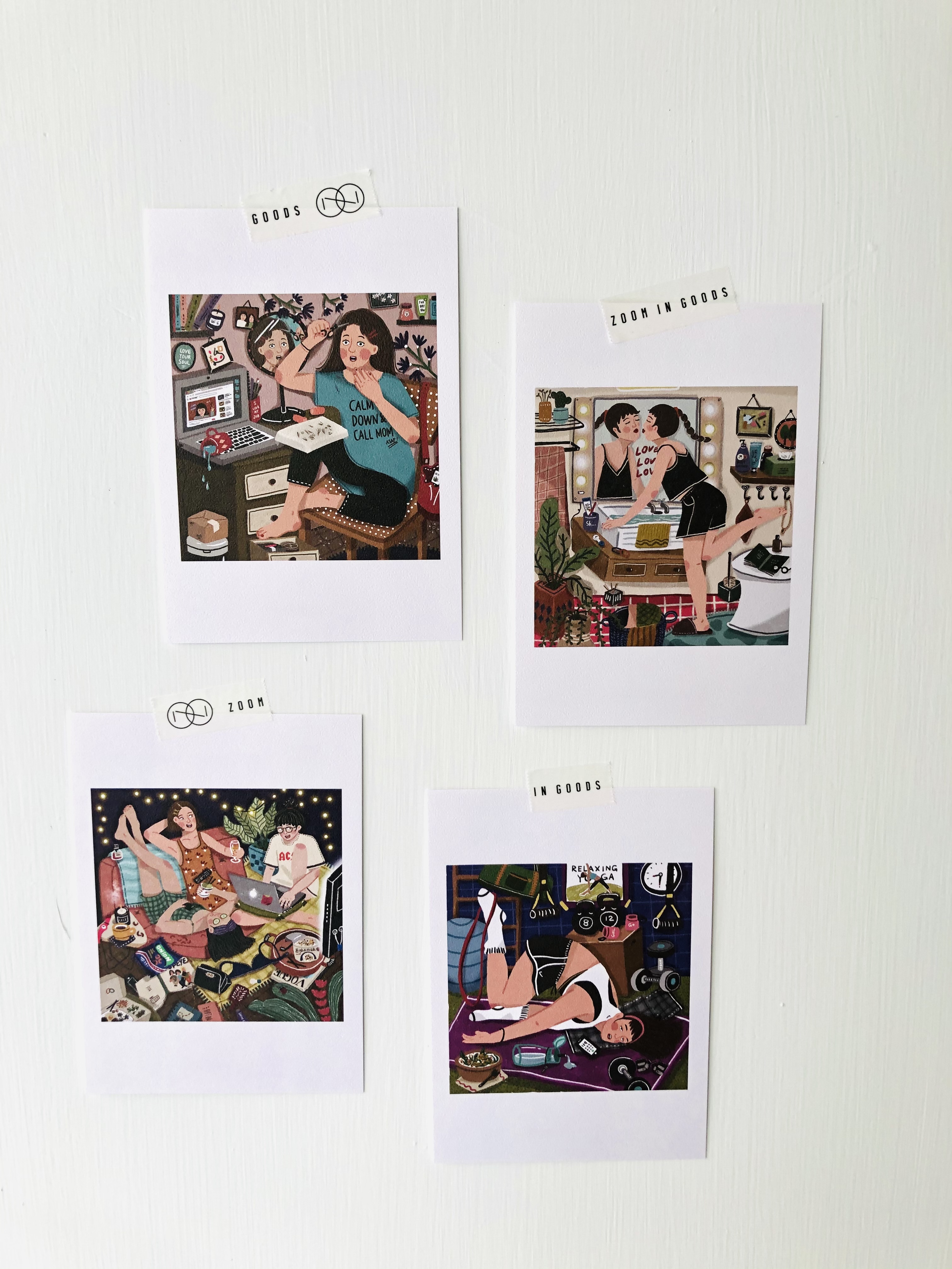 33_original x zoom in 插畫明信片組