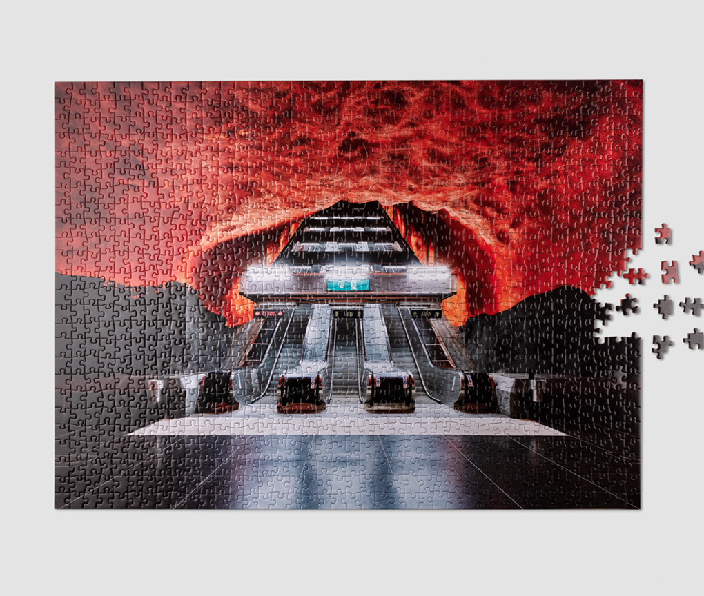 現貨｜PRINTWORKS 1000 pieces Puzzle - Stockholm Subway Art Fire
