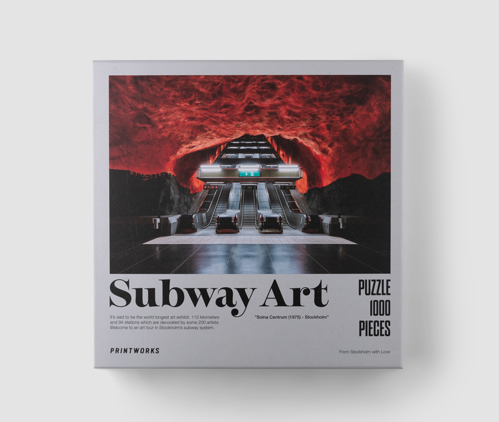 現貨｜PRINTWORKS 1000 pieces Puzzle - Stockholm Subway Art Fire