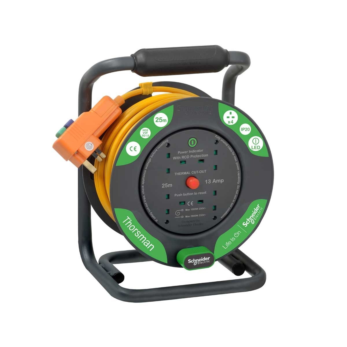 Schneider 施耐德 IMT33146 線轆 4 x 13A IP20, 220V, 25M