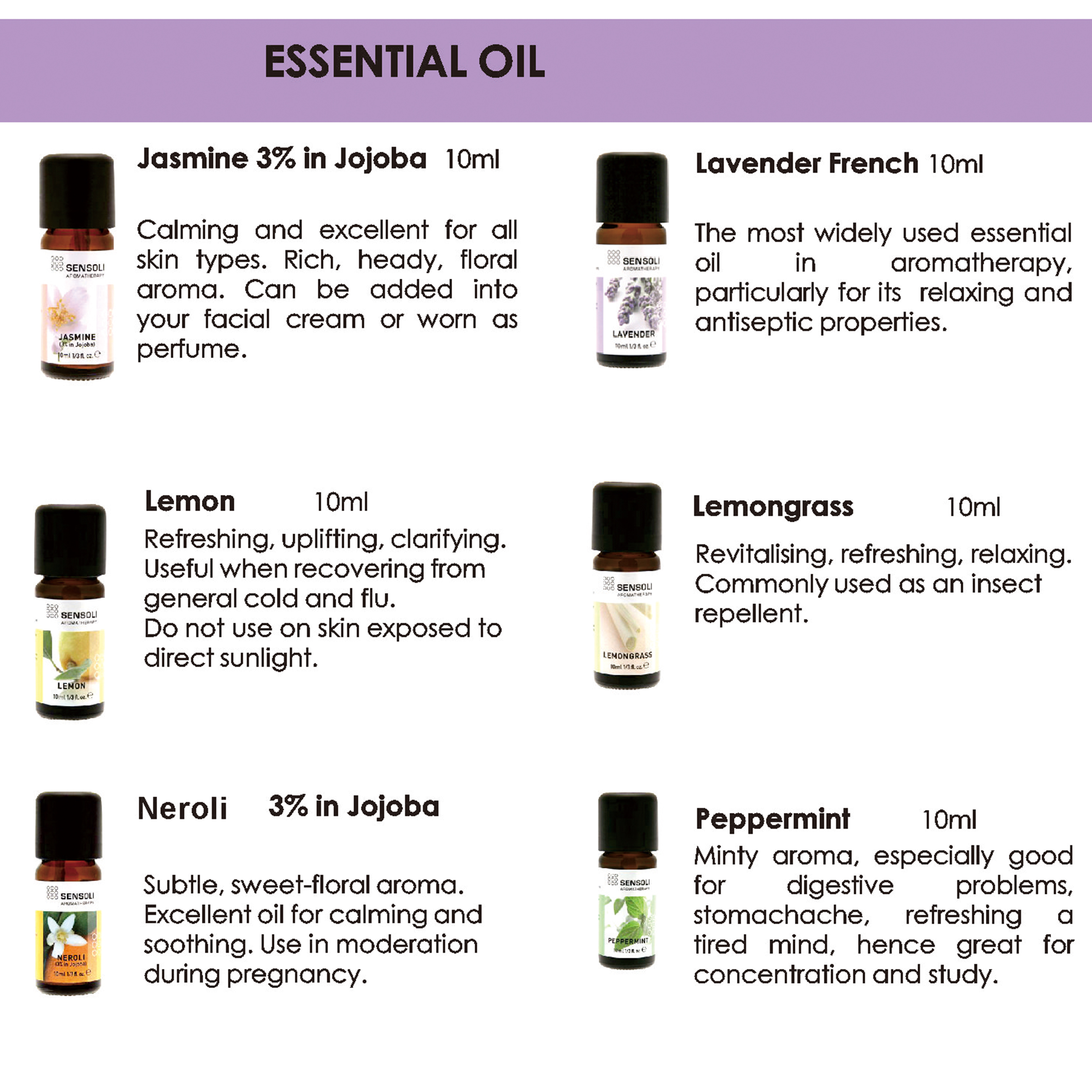 德國百年品牌 Sensoli Lemongrass 10ml  檸檬草精油