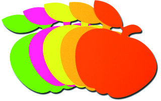 蘋果型單面螢光卡