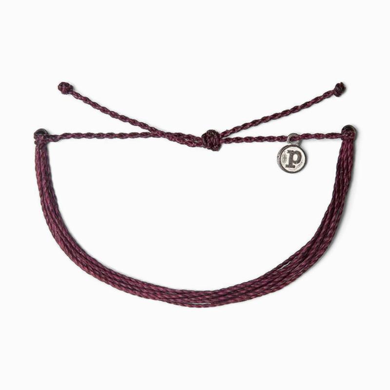 Pura Vida | 經典單色手環  Solid Burgundy
