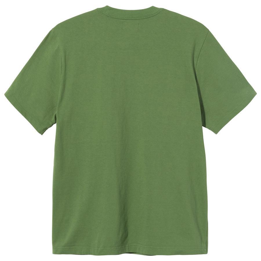 [INSTOCK] STUSSY STOCK LOGO SS CREW "GREEN"