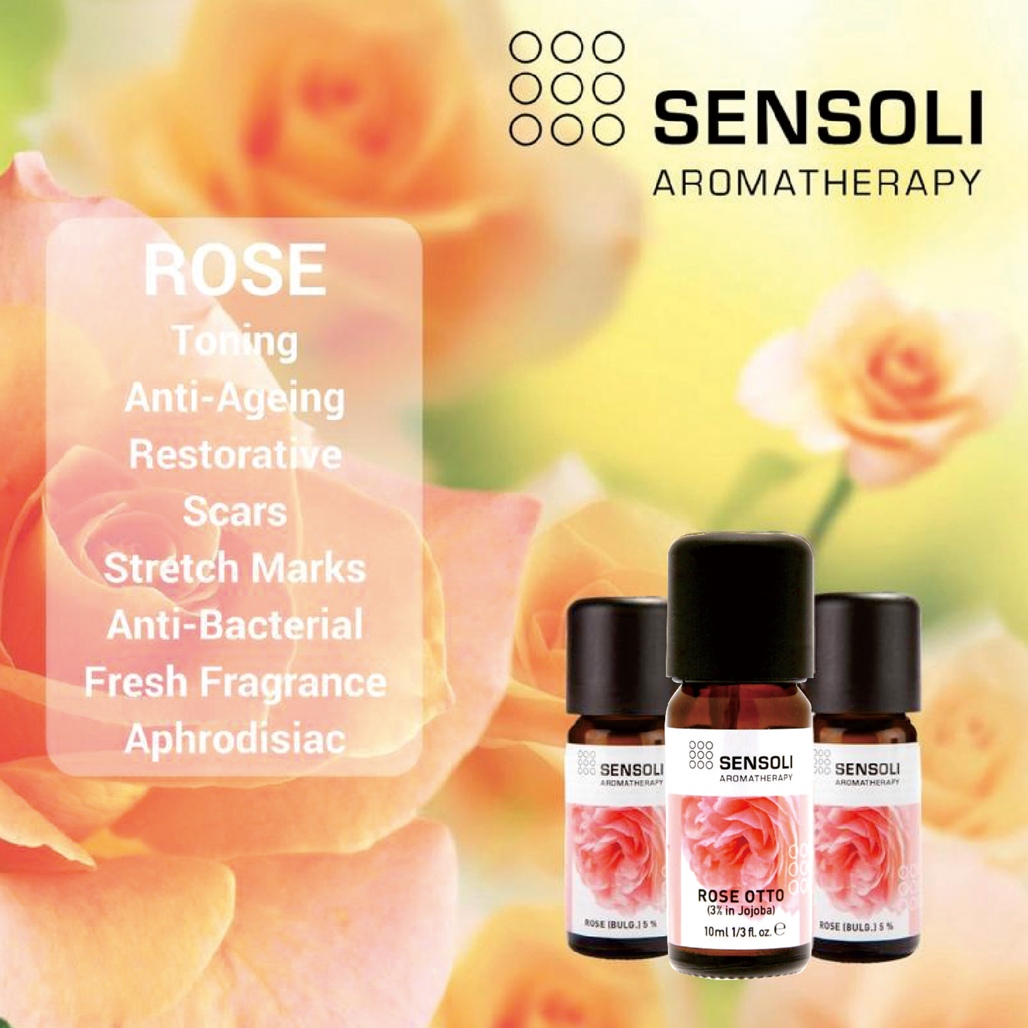 Sensoli 3% 大馬士革玫瑰稀釋精油