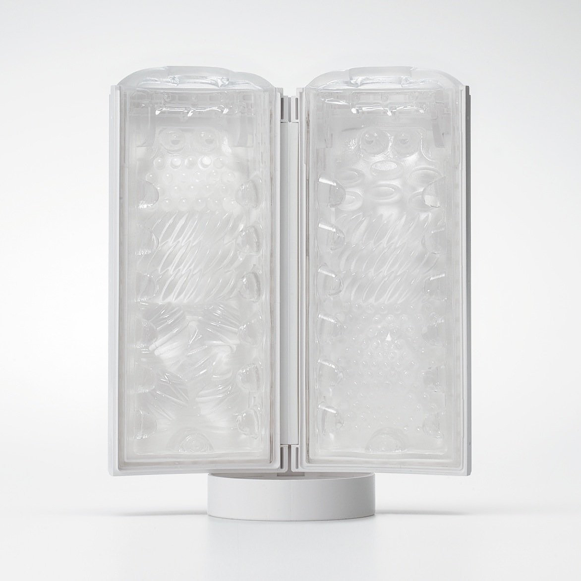 TENGA FLIP LITE U.S. 輕盈真空翻合式自慰器飛機杯加大版 - 柔溶淨白MELTY WHITE