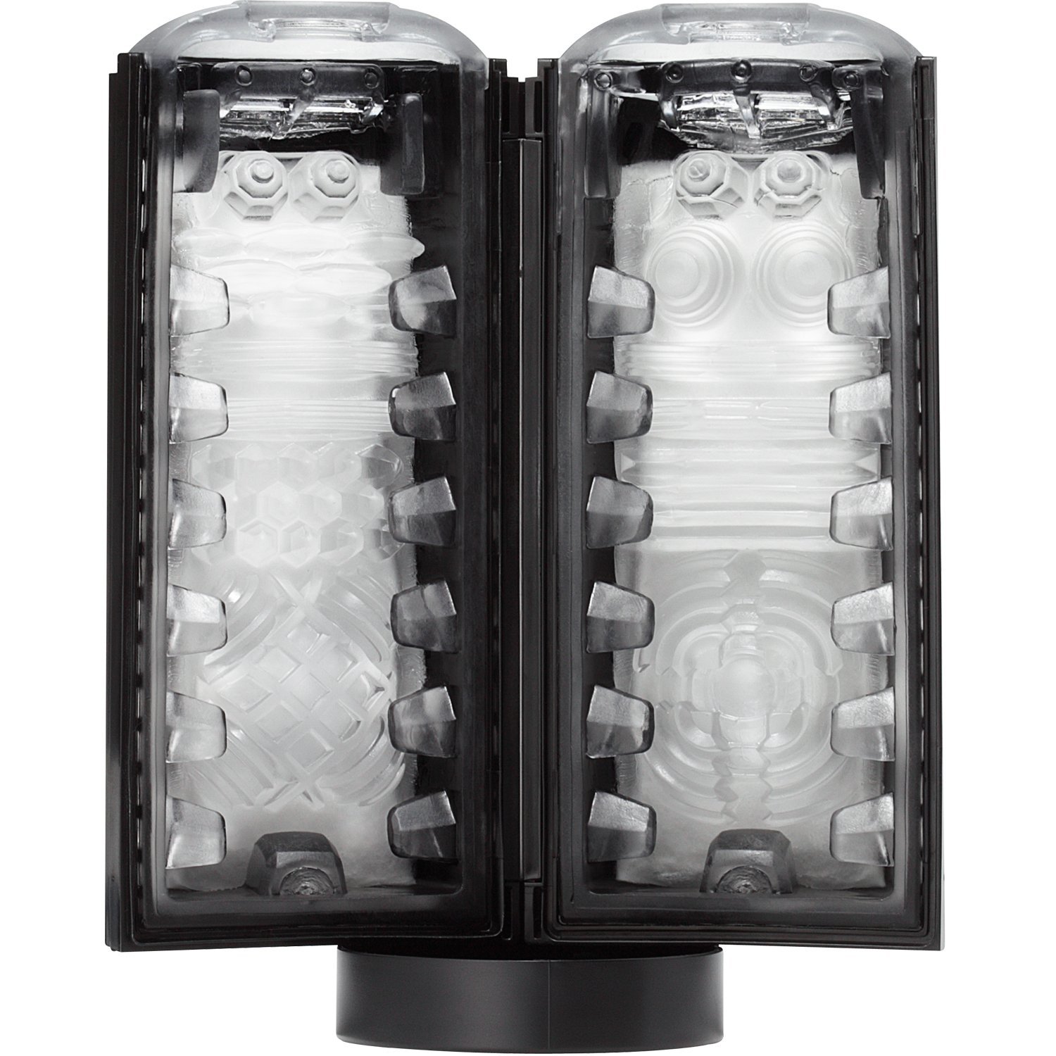 TENGA FLIP LITE U.S. 輕盈真空翻合式自慰器飛機杯加大版 - 堅穩沉黑SOLID BLACK