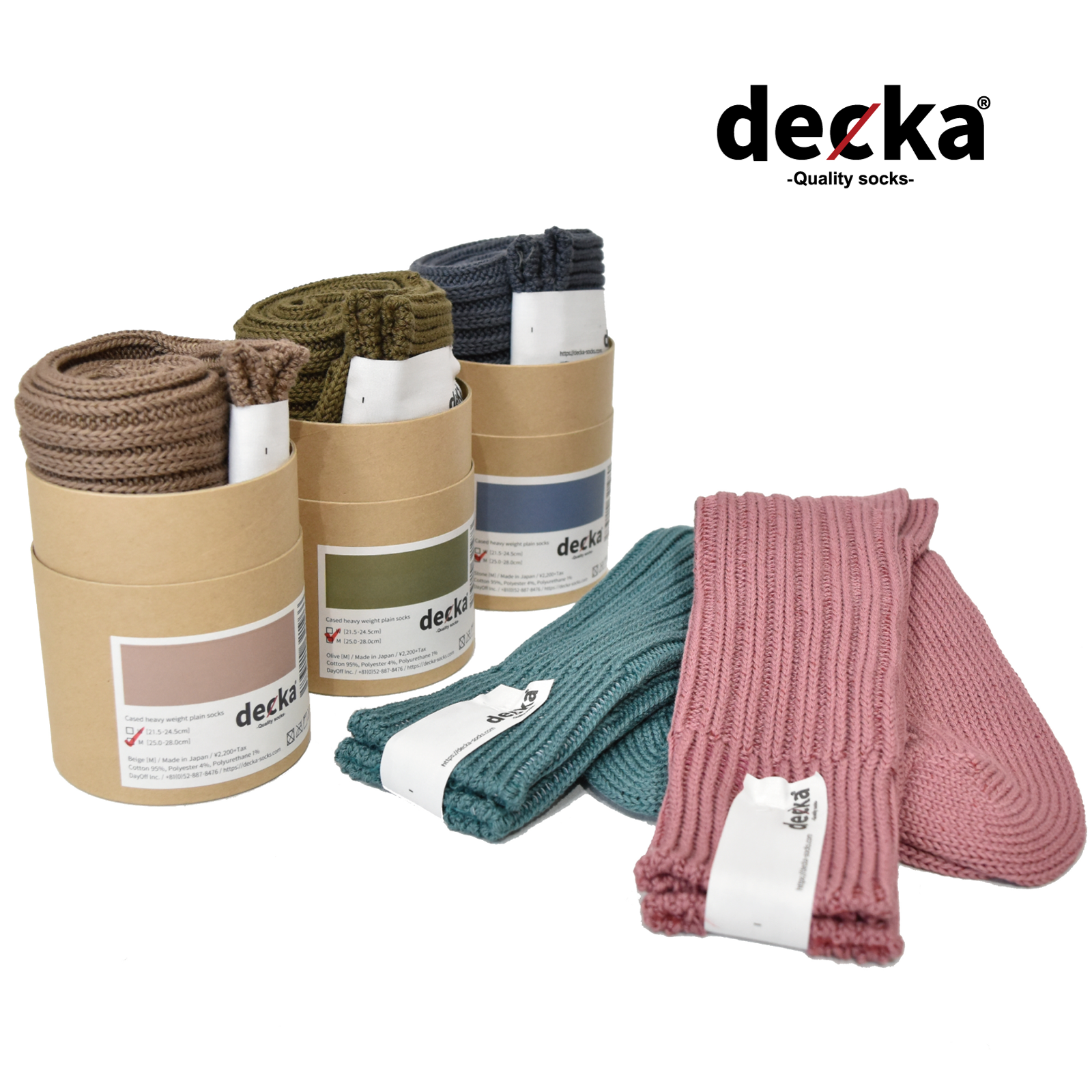 [現貨] Decka Cased Plain Socks - 3rd