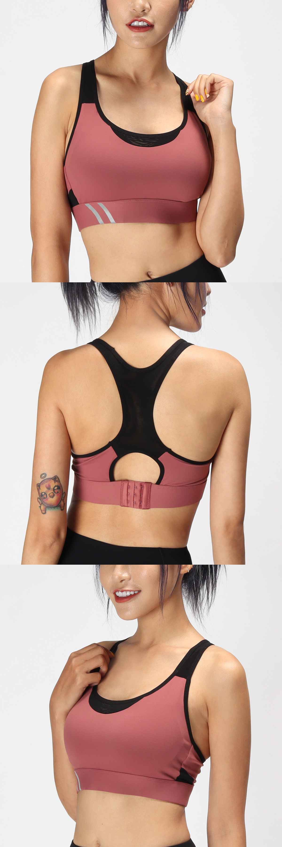 瑜珈服,女運動上衣,女運動內衣,女運動短袖,背扣內衣,運動內衣,肩帶可調內衣,跑步內衣,瑜珈內衣,健身內衣