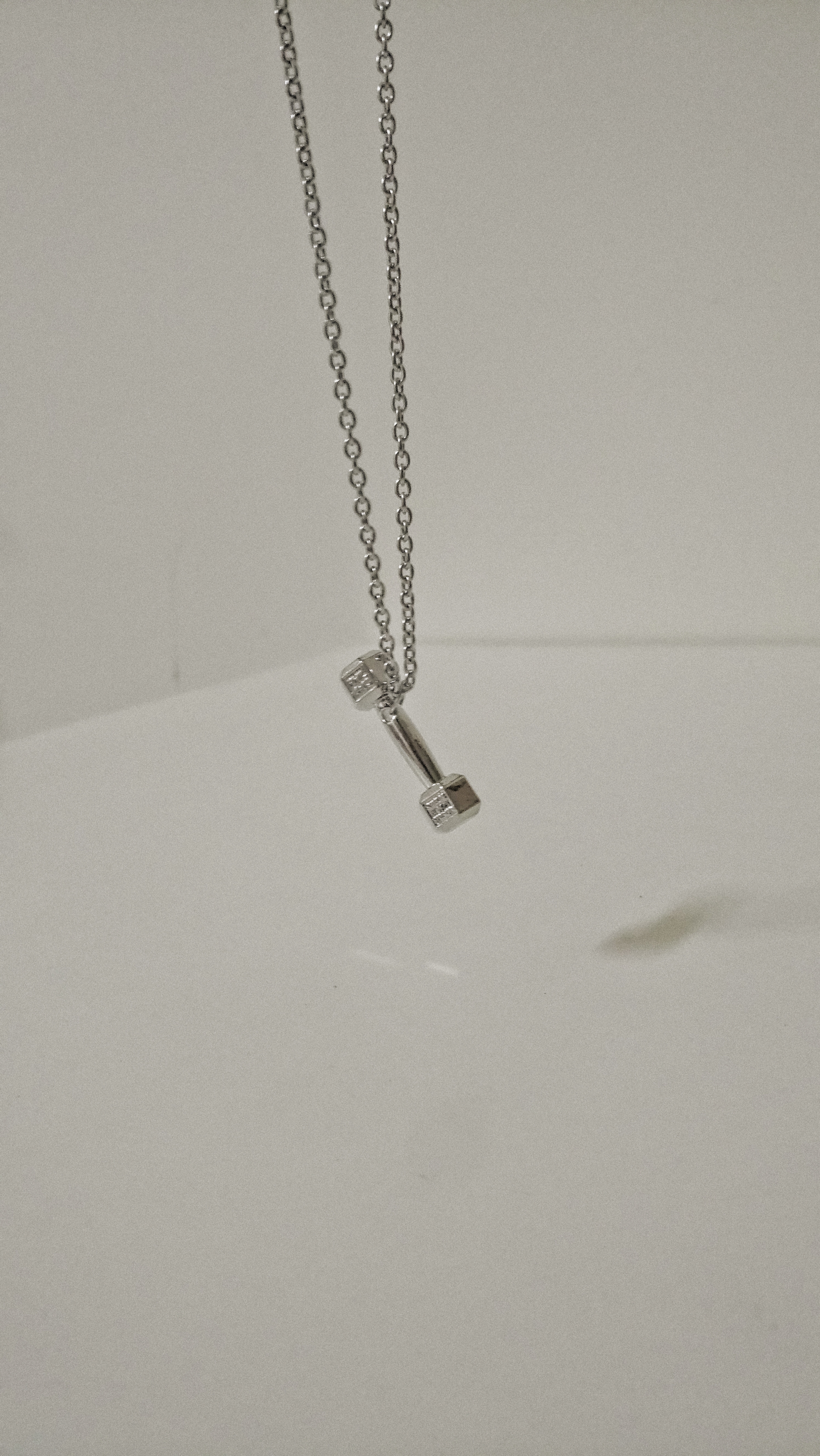 #現貨 (ACCN525) 鋼項鍊 健身啞鈴