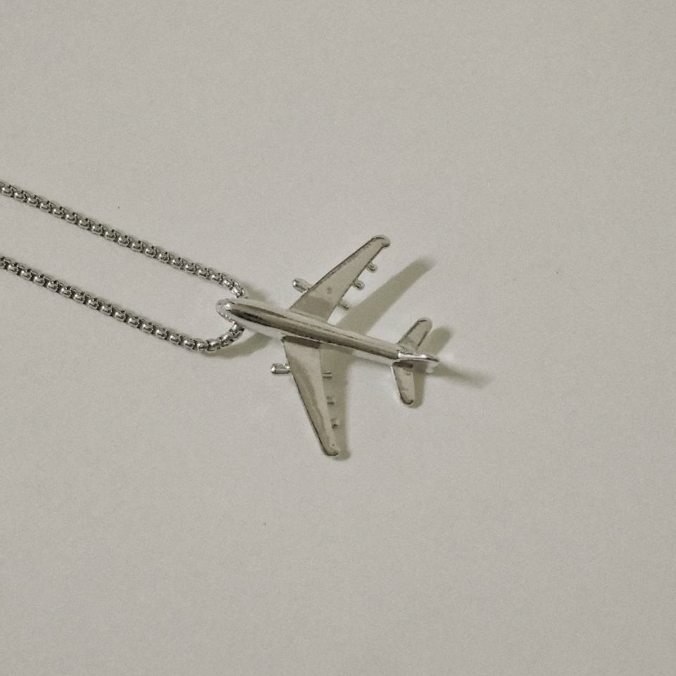 #現貨 (ACCN530) 鋼項鍊 立體飛機