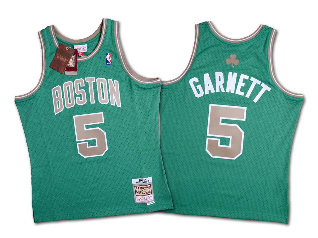 Mitchell & Ness 波士頓塞爾提克隊 Kevin Garnett 聖派翠克日 復刻 Swingman 球衣