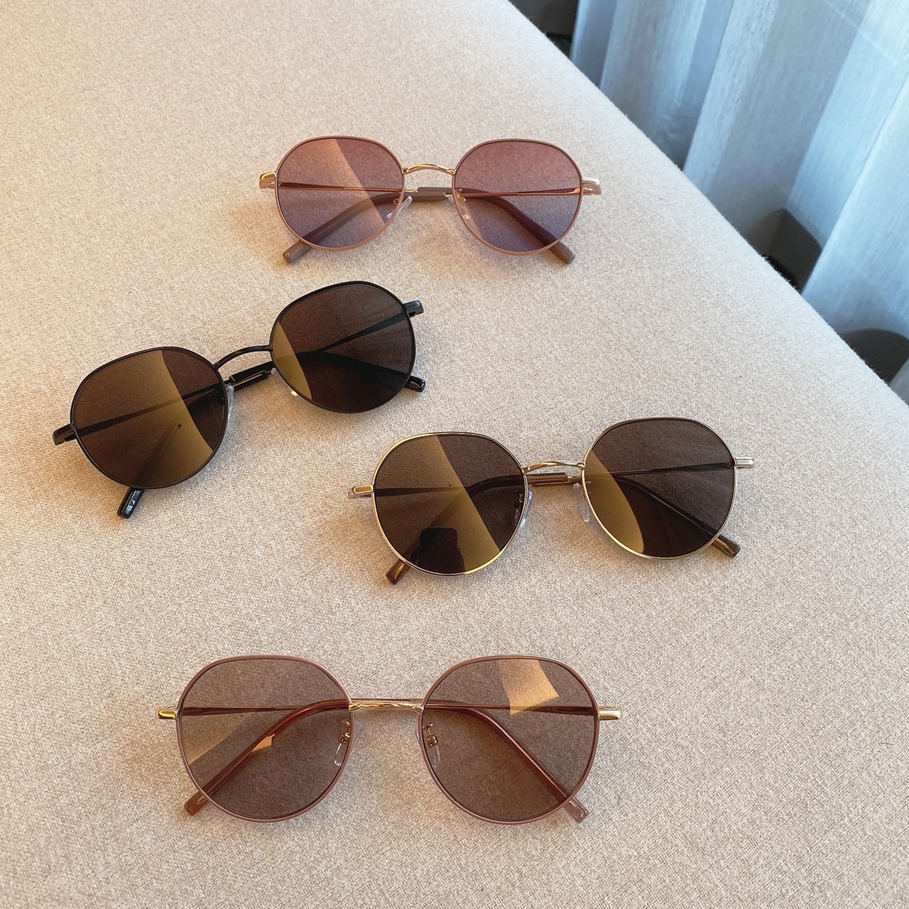 S01672431多角框金屬墨鏡/四色