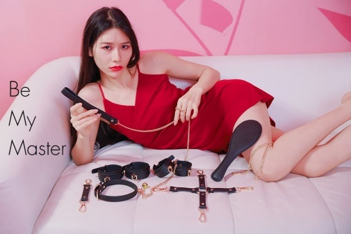 〔超值SM套裝〕Metal Temptation BDSM 性感束縛套裝  (黑金色調)