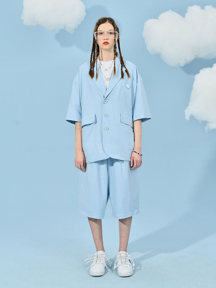 I DON’T SMOKE 涼感 滑面 質感 西裝 短褲  DONSMOKE Don’t Smoke