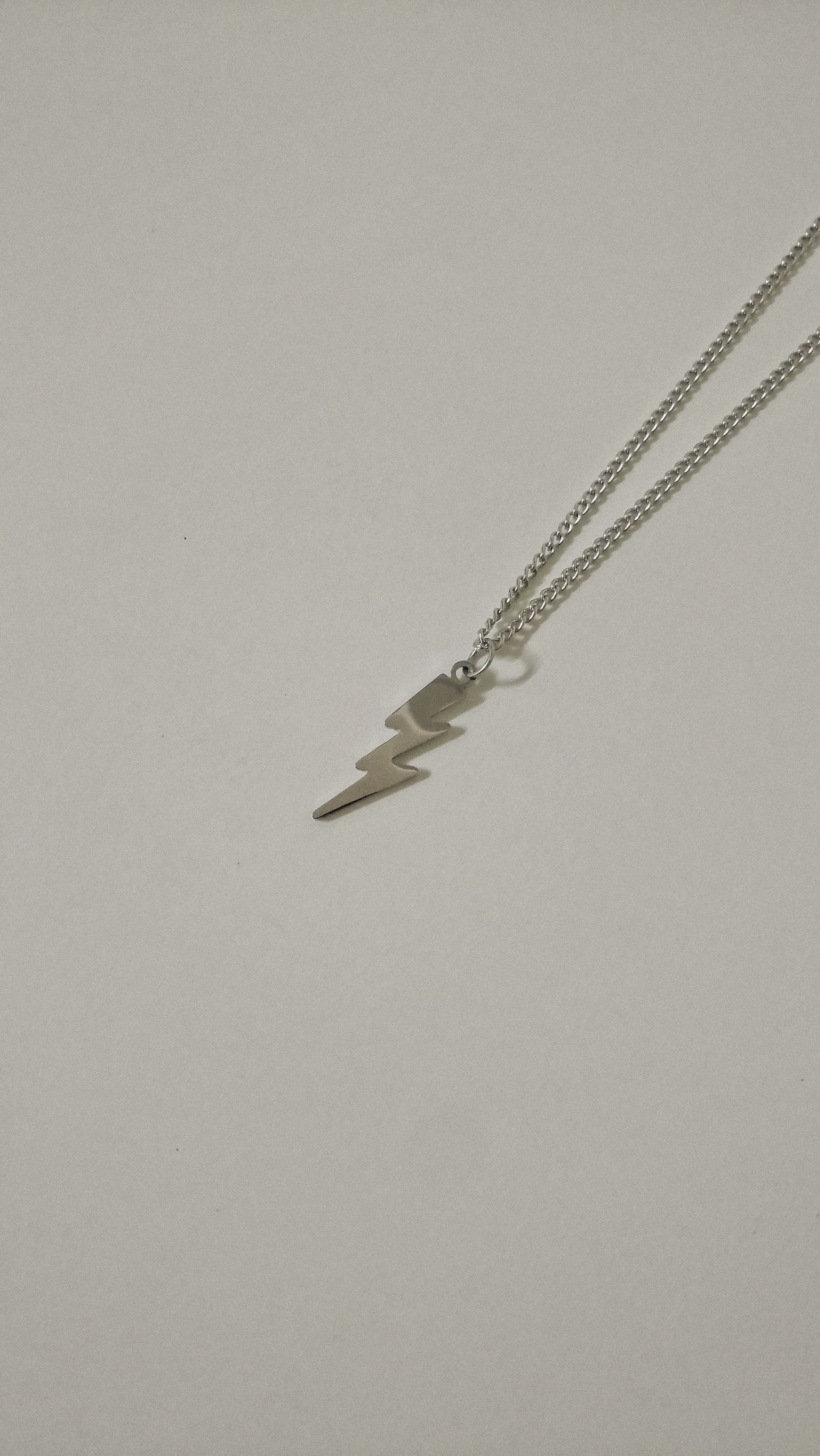 #現貨 (ACCN533) 鋼項鍊 極簡閃電