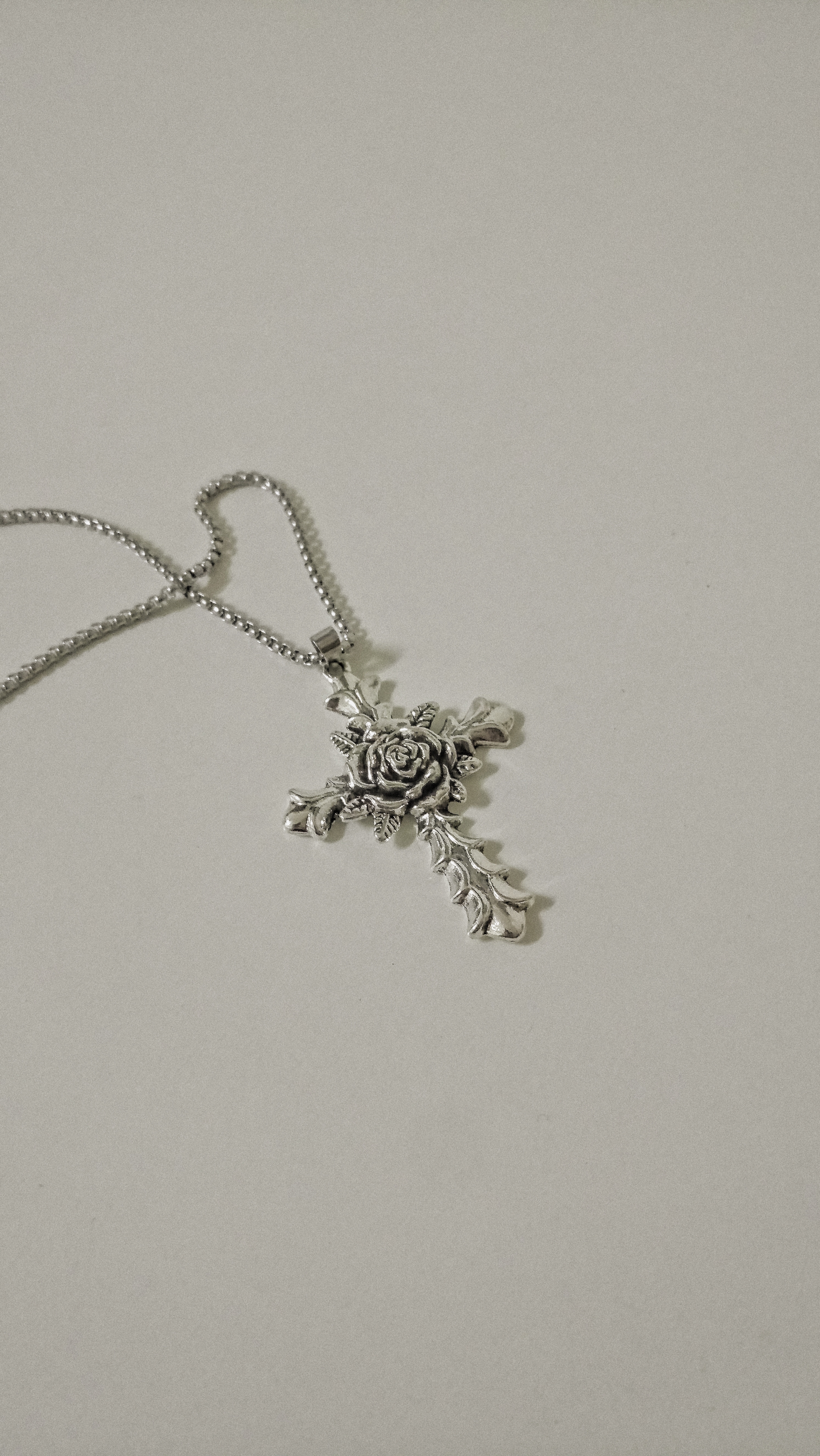 #現貨 (ACCN539) 鋼項鍊 玫瑰十字架