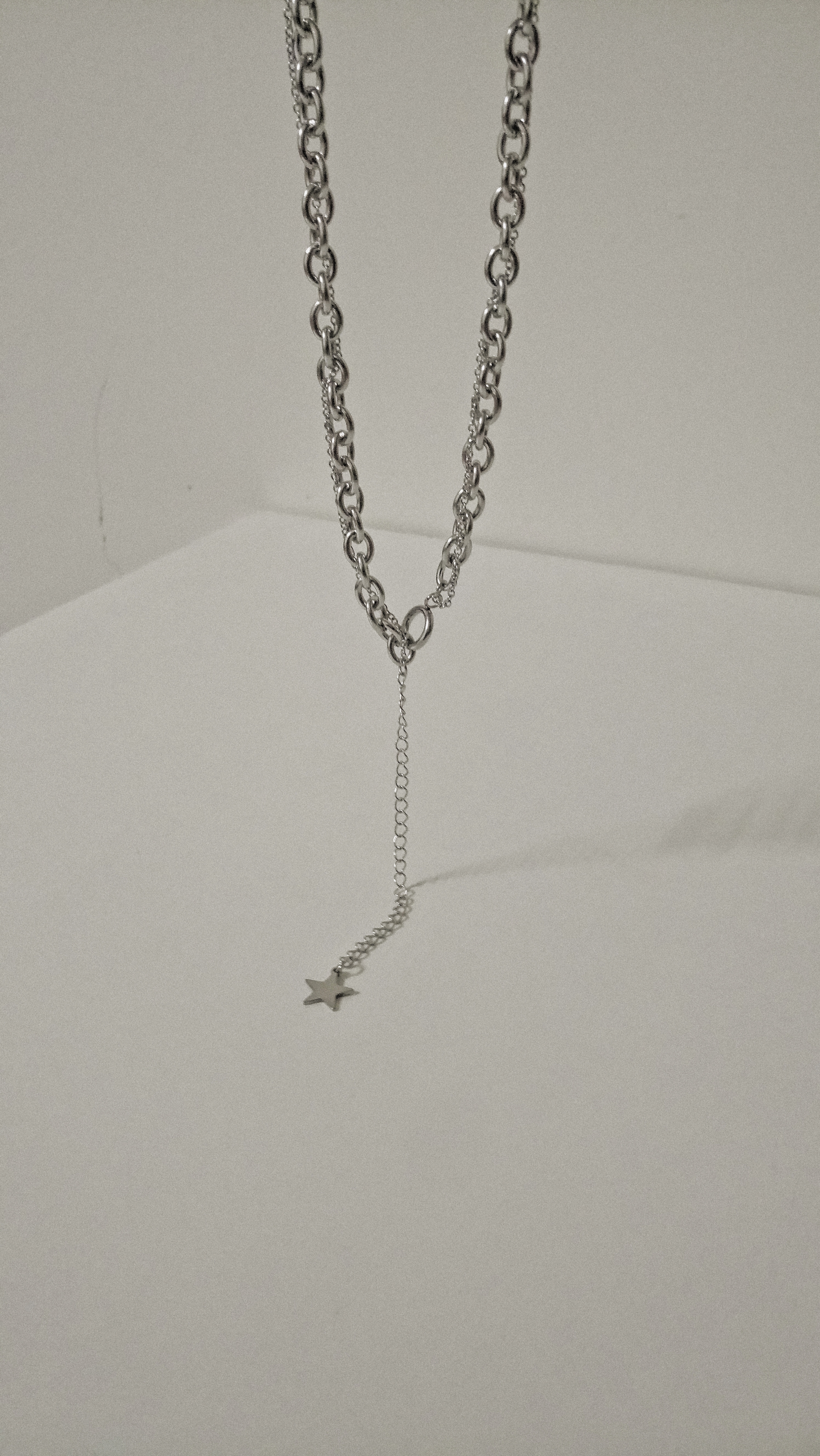 #現貨 (ACCN542) 鋼項鍊 粗鍊星星吊墜