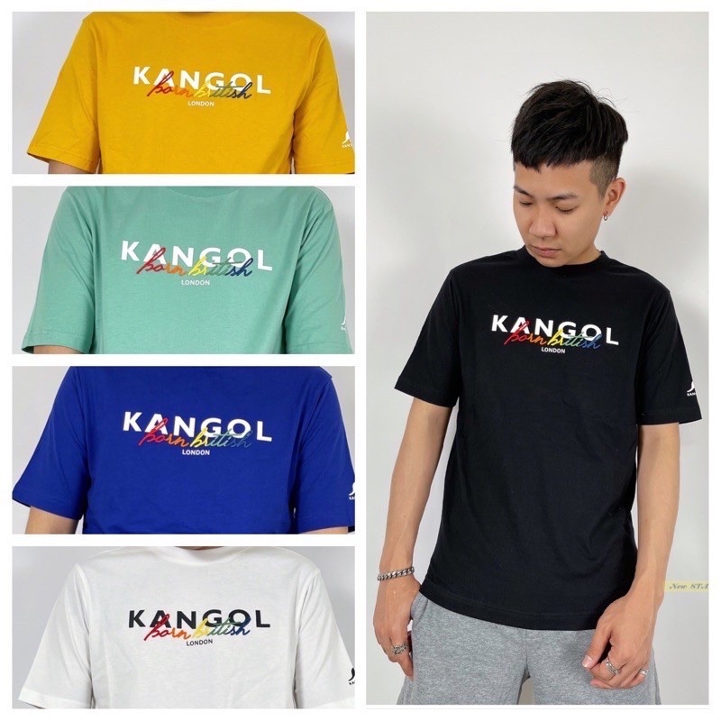 Kangol 袋鼠 彩色草寫疊字 短T 短袖T恤