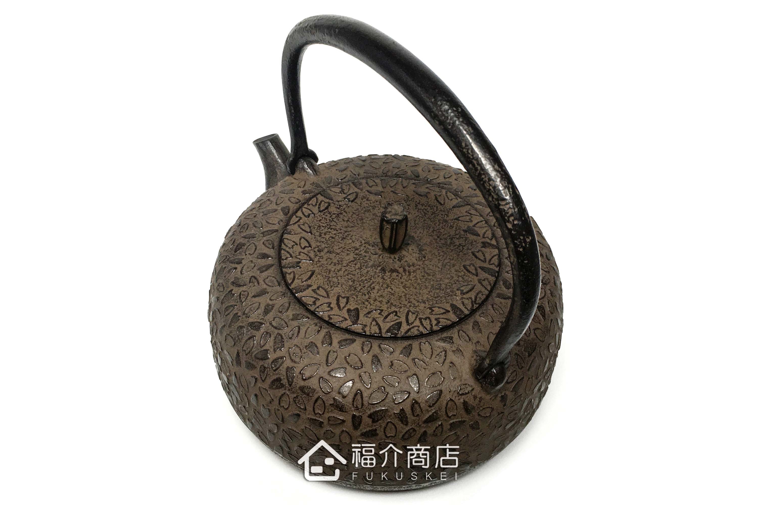 櫻花造型煮水泡茶用的日本鐵壺