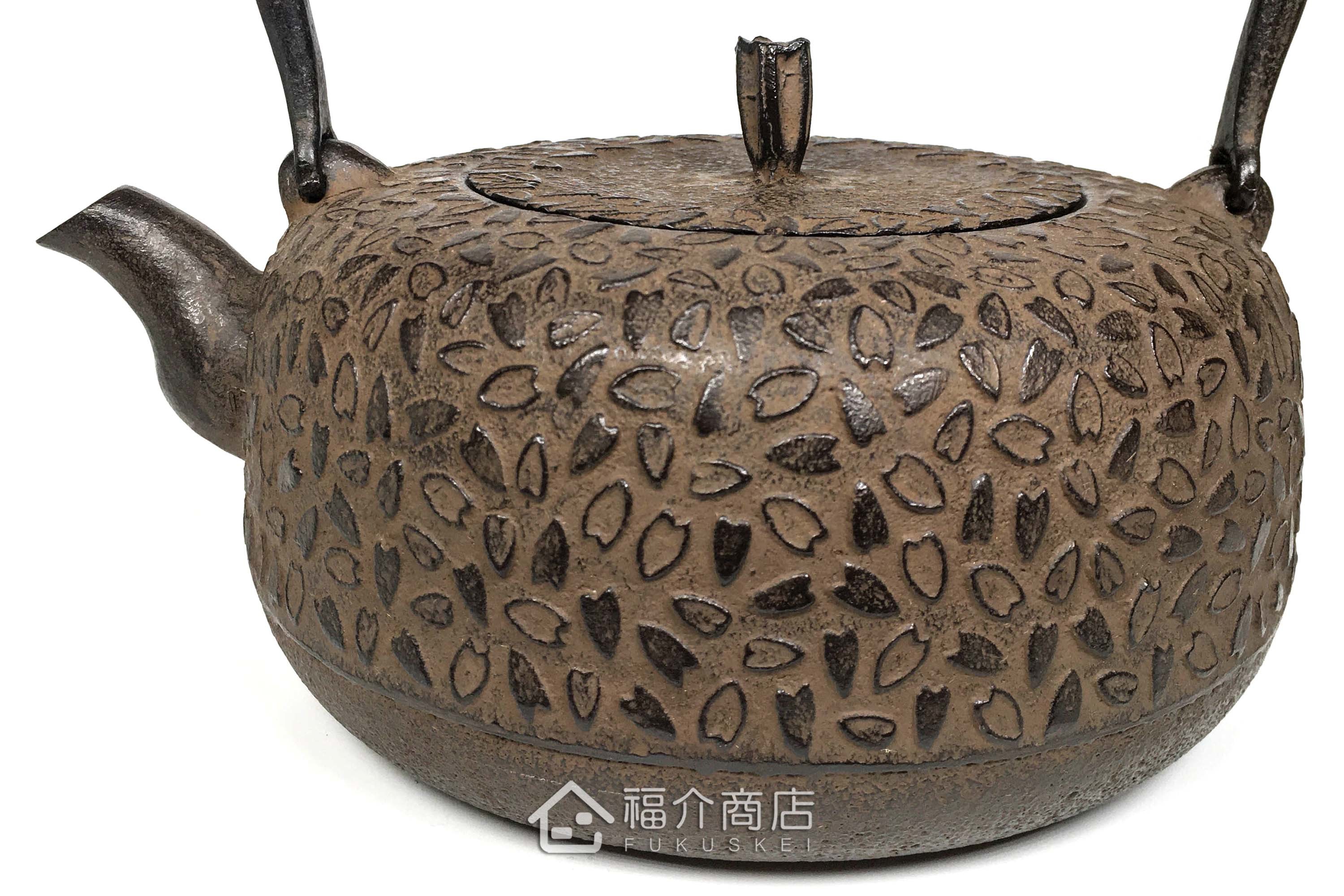 櫻花花瓣造型煮水泡茶用的日本鐵壺
