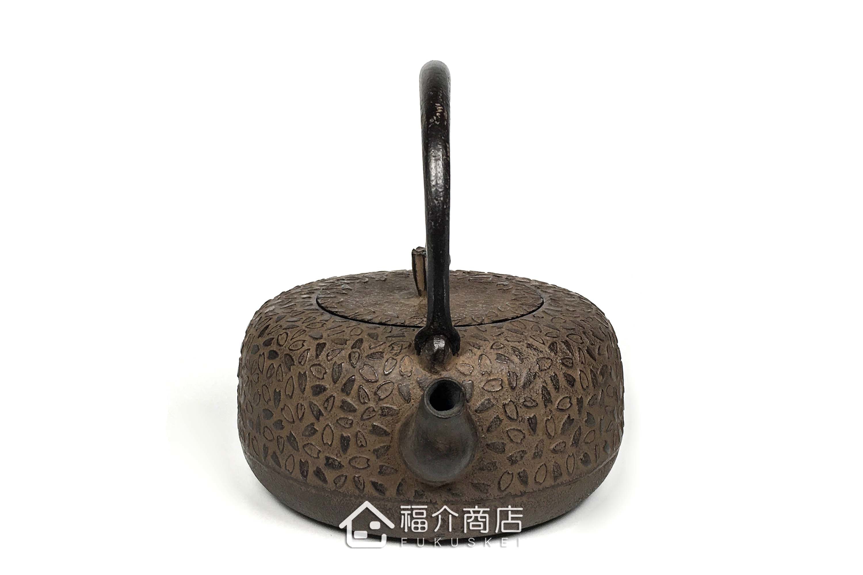 櫻花造型煮水泡茶用的日本鐵壺