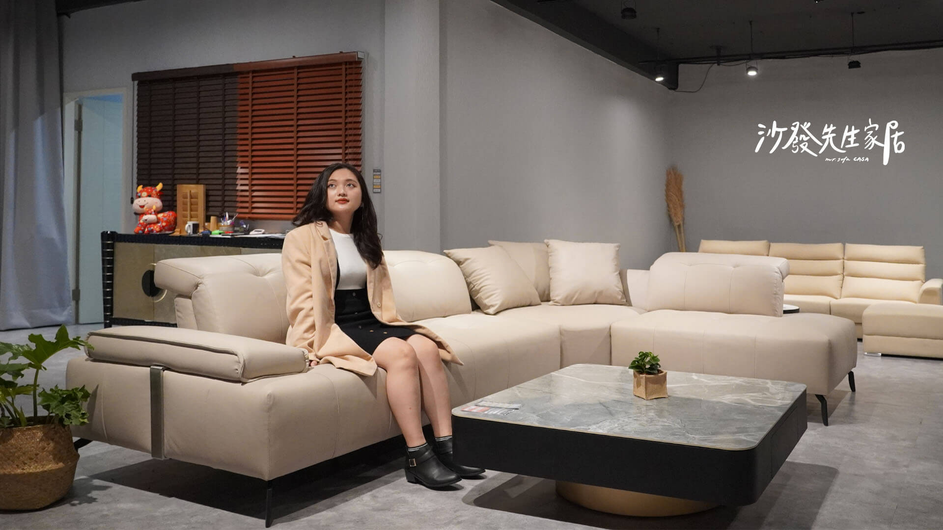 雙功能沙發現場看到雙功能沙發身穿皮革材質的布料