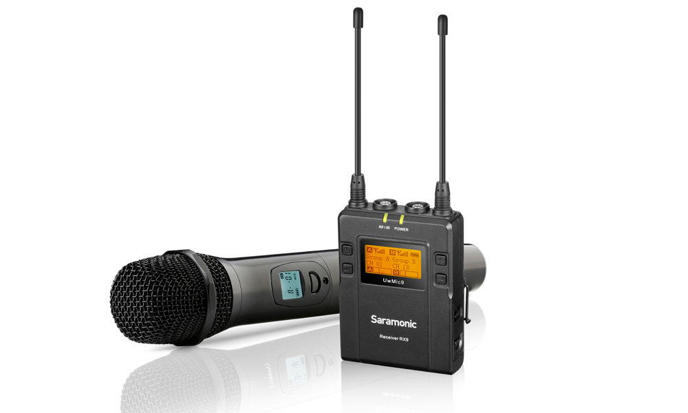 Saramonic楓笛 UwMic9 Kit4 (RX9+HU9) 一對一手持無線麥克風套組