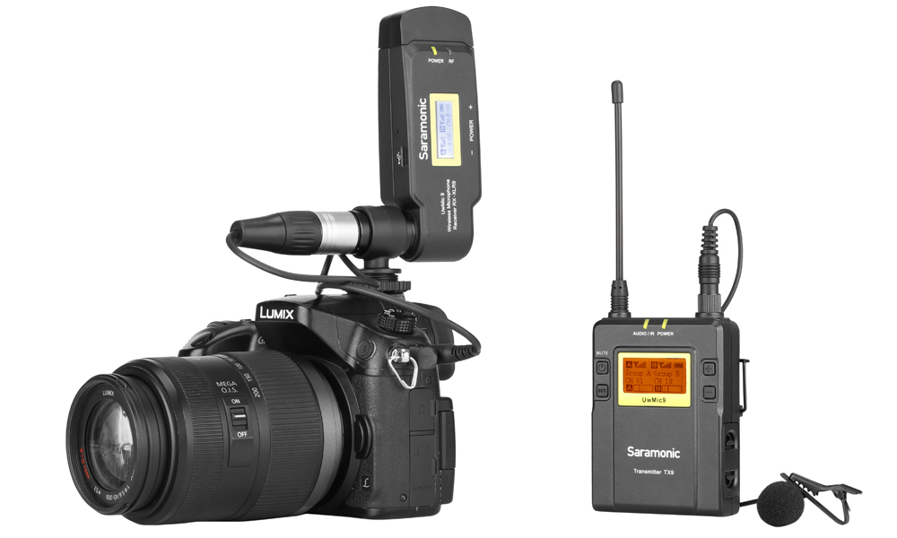 Saramonic楓笛 UwMic9 Kit7 (RX-XLR9+TX9) 一對一卡農接頭無線麥克風套組