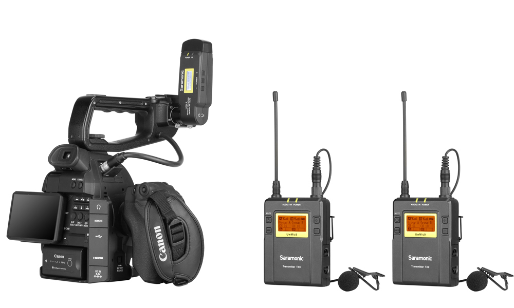 Saramonic楓笛 UwMic9 Kit8 (RX-XLR9+TX9+TX9) 一對二卡農接頭無線麥克風套組