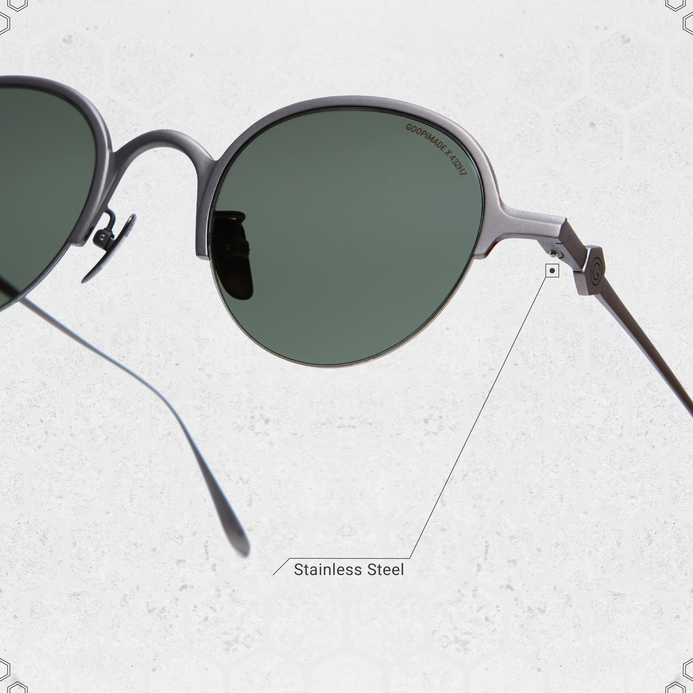 GOOPiMADE for 432HZ EVIH-05 AG4 Beta Titanium Glasses - GREY