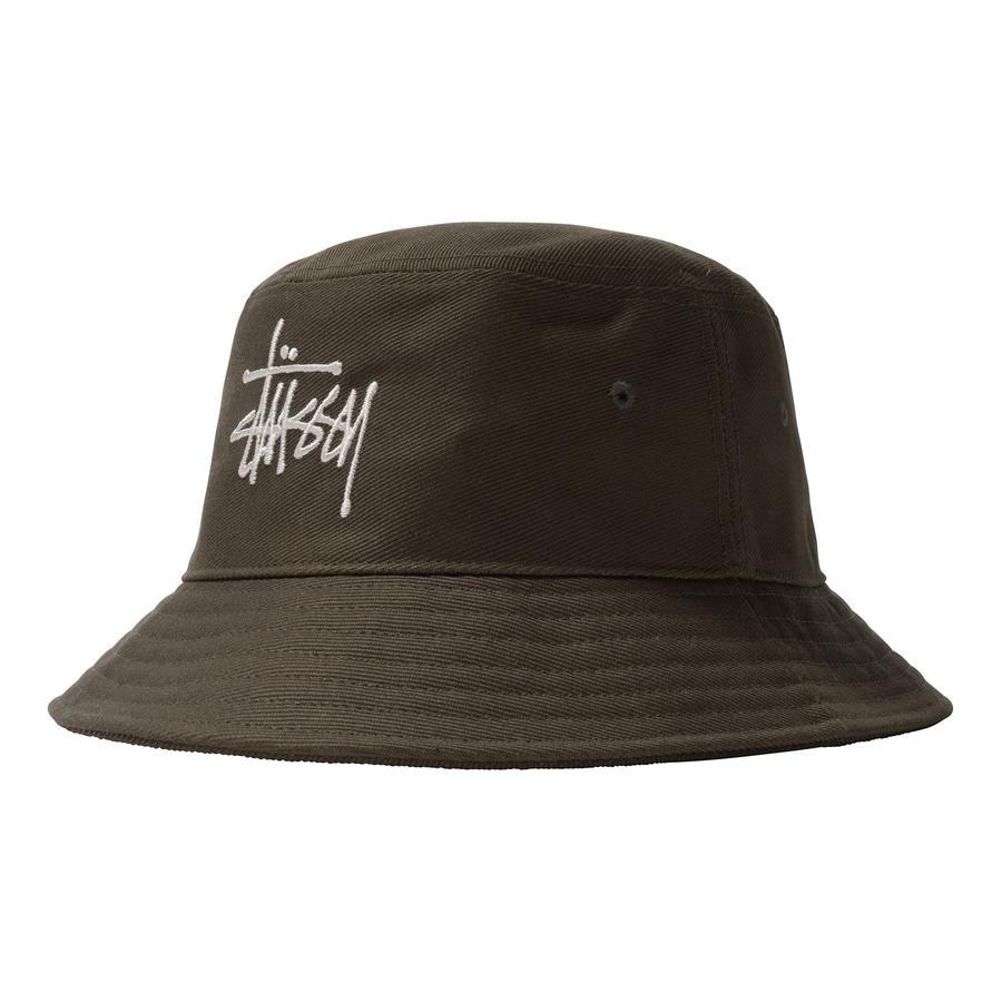 [INSTOCK] STUSSY TWILL BUCKET HAT "OLIVE"