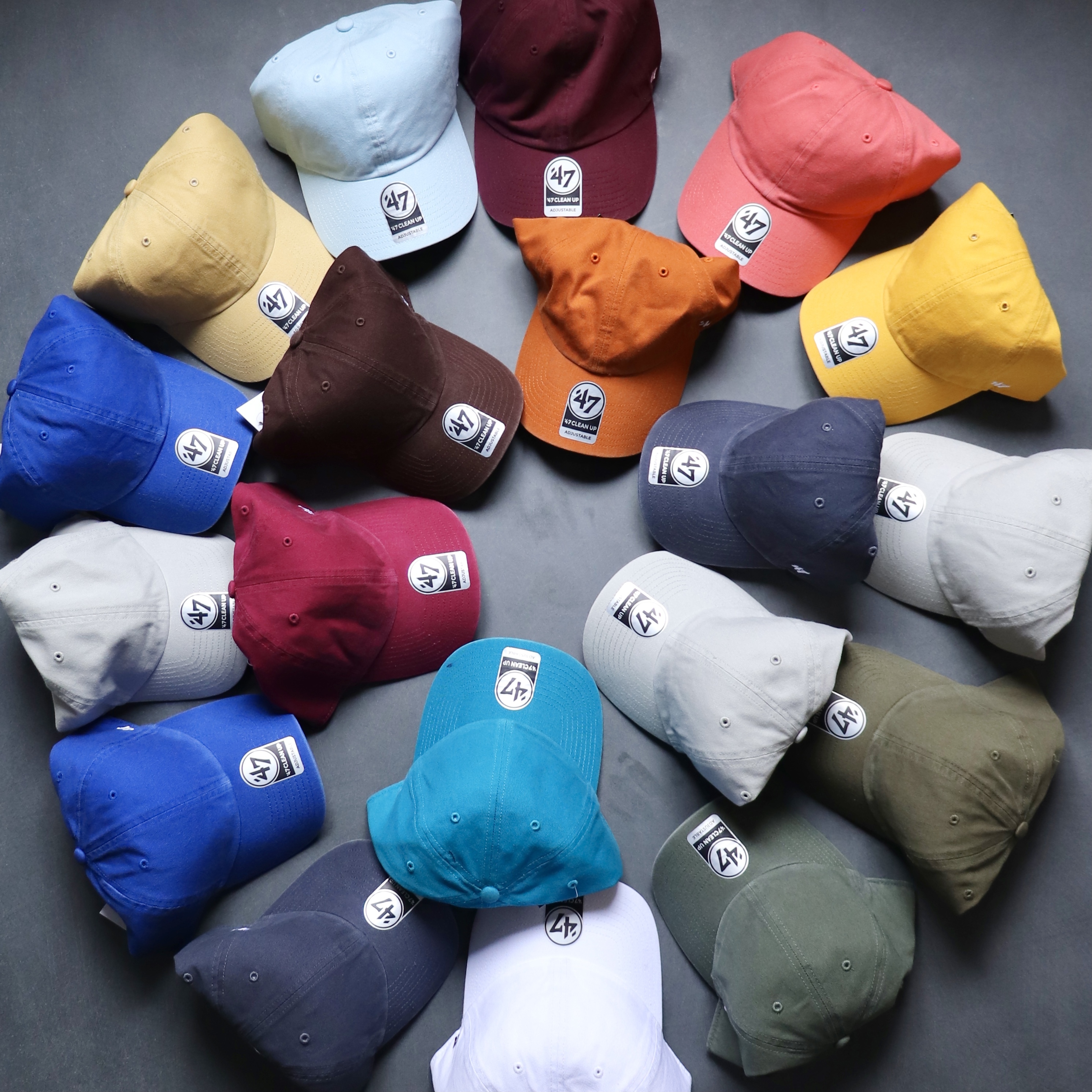 【現貨】47 Brand Clean Up Cap 美國 經典 水洗 電繡 六分割 老帽 素帽 棒球帽