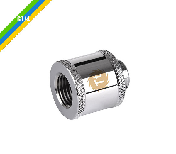 米特3C數位–曜越 Pacific G1/4母頭對公頭20mm延伸管 黑/CL-W046-CU00BL-A