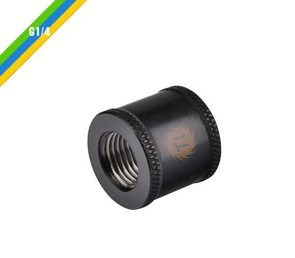 米特3C數位–曜越 Pacific G1/4母頭對母頭20mm延伸管/黑/CL-W049-CU00BL-A