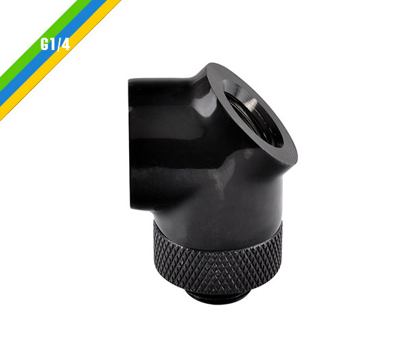 米特3C數位–曜越 Pacific G1/4 45度管接頭/銀/CL-W051-CU00SL-A