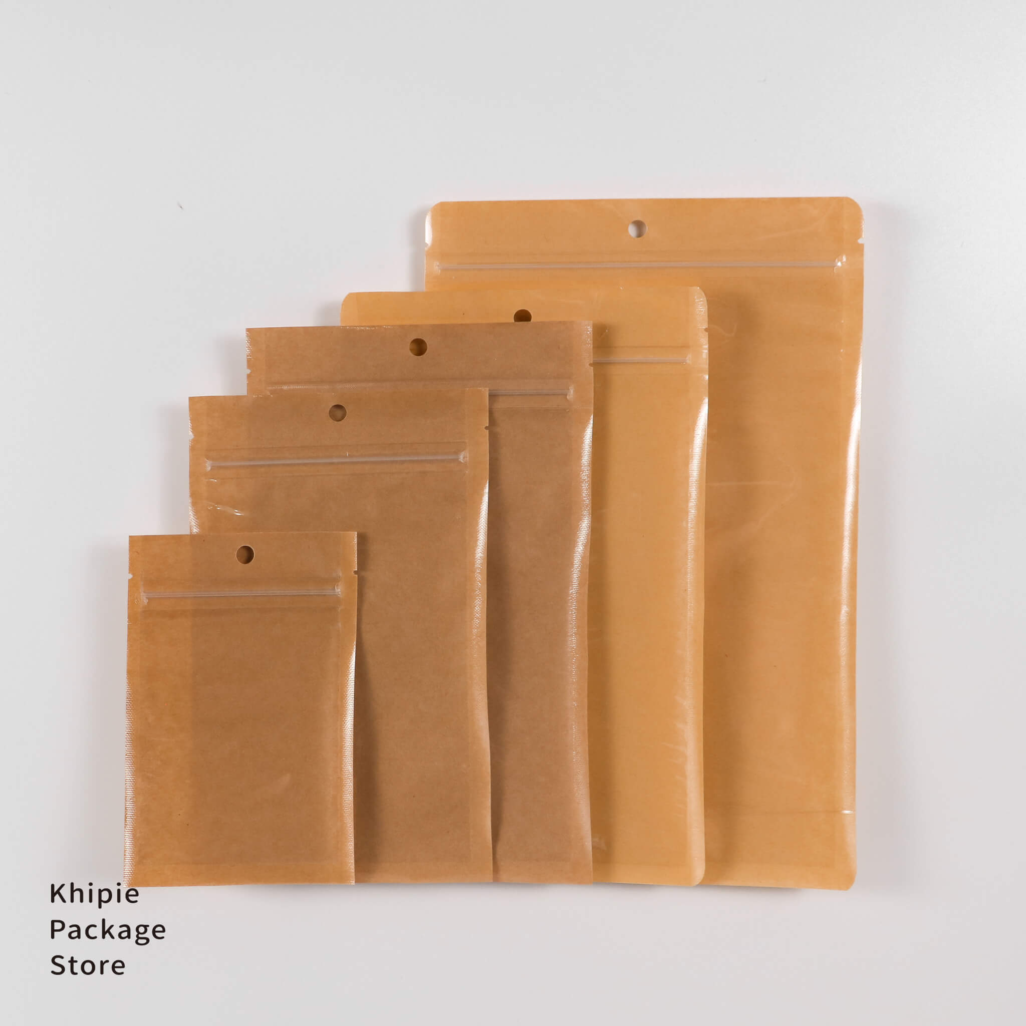 夾鏈平袋｜單面牛皮