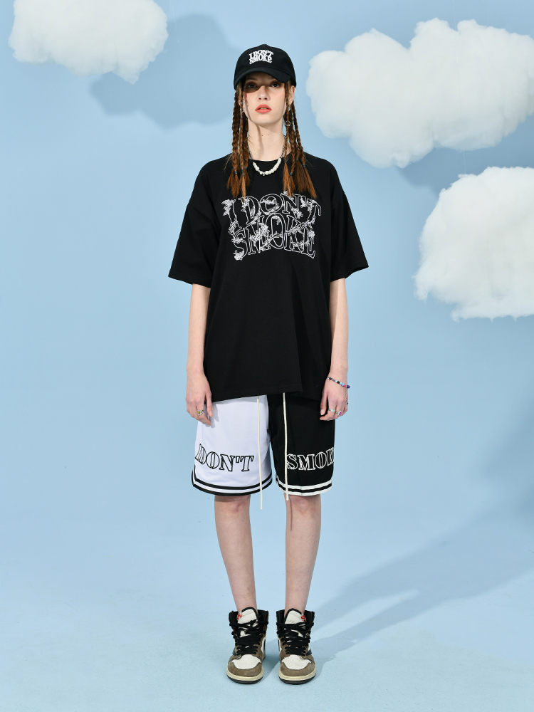 I DON’T SMOKE  刺繡 環繞 LOGO 短袖 短T DONSMOKE Don’t Smoke
