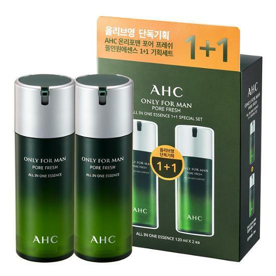 AHC Only For Men Pore Fresh All In One Essence 120ml [Olive Young Double Set]