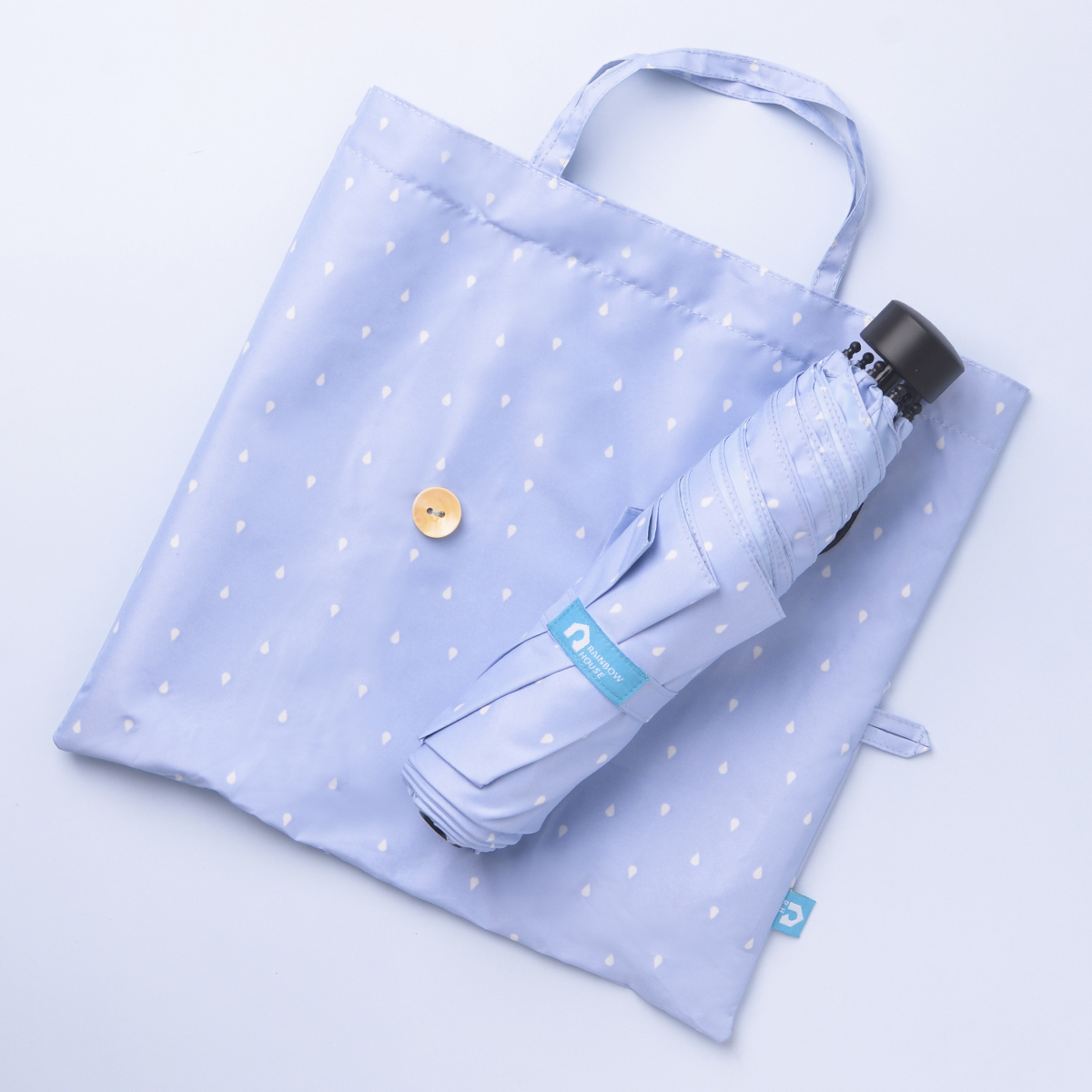 Rainbow House 晴雨傘 馬卡龍物語 輕量 防風 提袋式傘袋 加長中柄