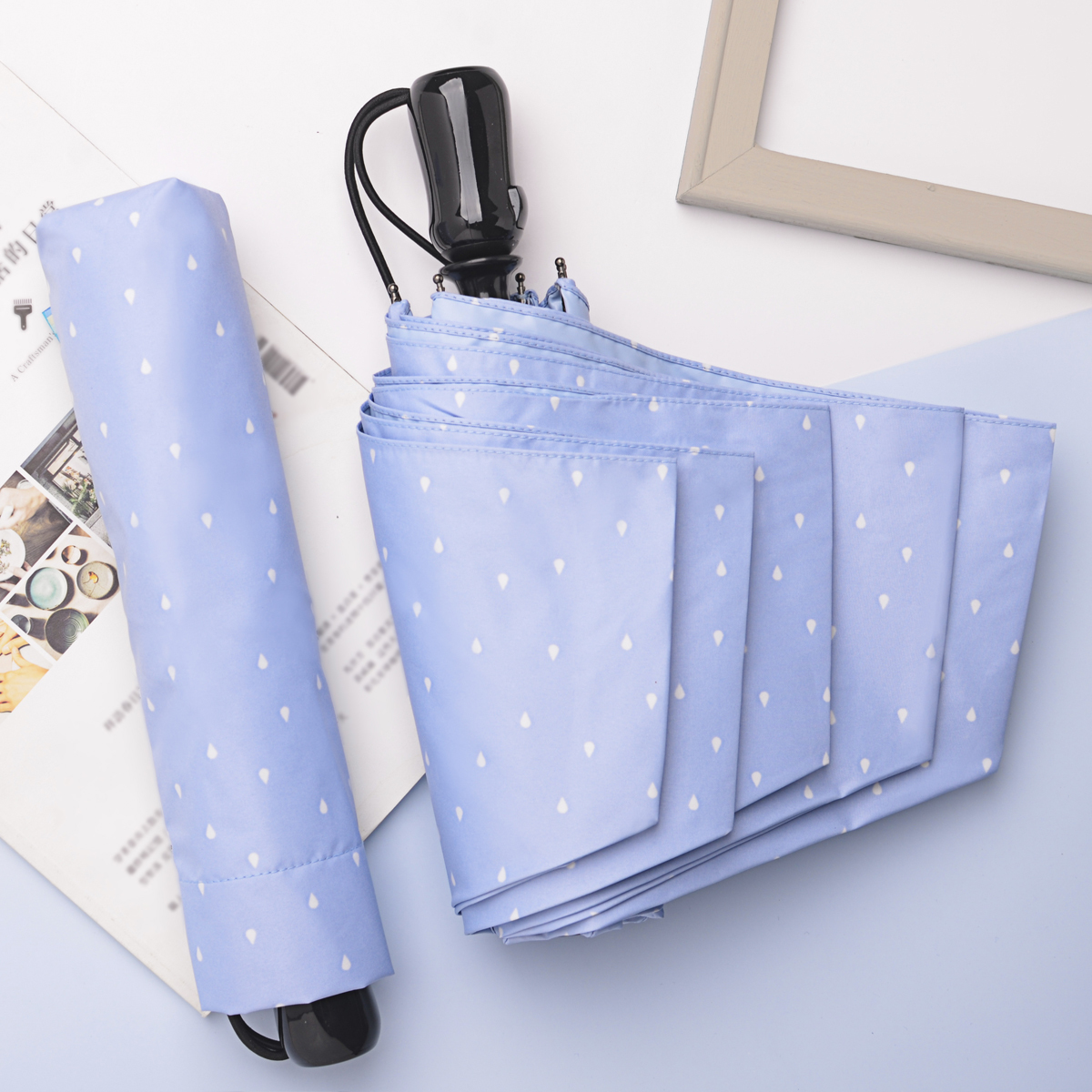 Rainbow House 晴雨傘 馬卡龍物語 自動傘 安全開收 輕量 防風