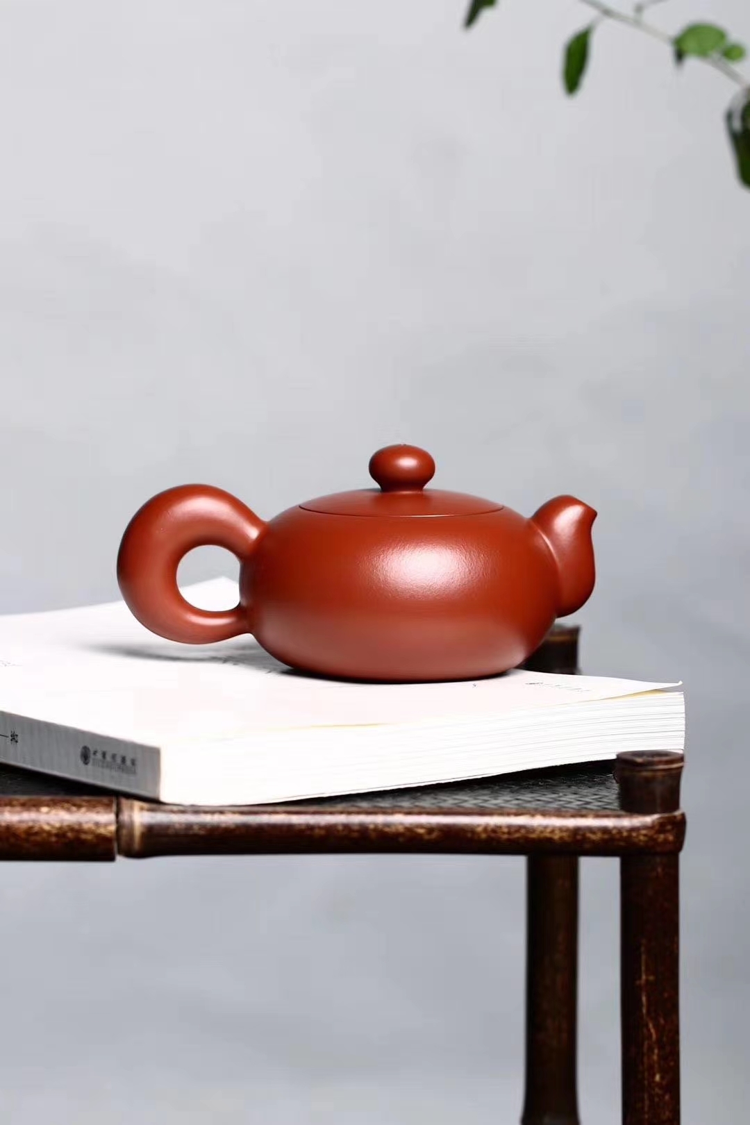 【貴妃西施】-- 家藏大紅袍配上圓潤的壺把，讓人初看就非常舒服