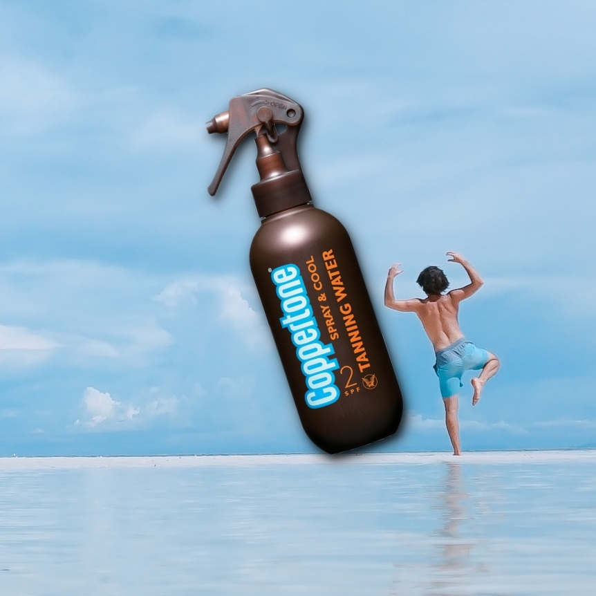 Coppertone Tanning Water Spray SPF2 - Made in Japan